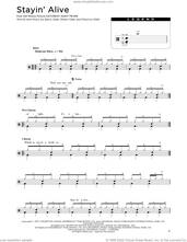 Cover icon of Stayin' Alive sheet music for drums (percussions) by Barry Gibb, Bee Gees, Maurice Gibb and Robin Gibb, intermediate skill level