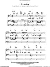Cover icon of Sometime sheet music for voice, piano or guitar by Geri Halliwell, intermediate skill level