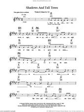 Cover icon of Shadows And Tall Trees sheet music for voice and other instruments (fake book) by U2, intermediate skill level