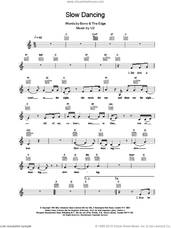 Cover icon of Slow Dancing sheet music for voice and other instruments (fake book) by U2, intermediate skill level