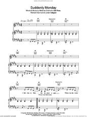 Cover icon of Suddenly Monday sheet music for voice, piano or guitar by Chisholm Melanie, intermediate skill level