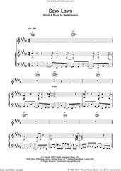 Cover icon of Sexx laws sheet music for voice, piano or guitar by Beck Hansen, intermediate skill level