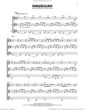 Cover icon of Hallelujah sheet music for guitar ensemble by Leonard Cohen, intermediate skill level