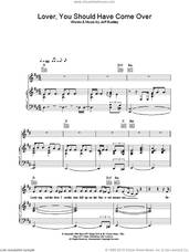 Cover icon of Lover, You Should Have Come Over sheet music for voice, piano or guitar by Jamie Cullum, intermediate skill level