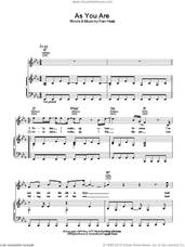 Cover icon of As You Are sheet music for voice, piano or guitar by Merle Travis, intermediate skill level