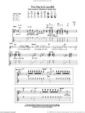 Cover icon of The Sky Is A Landfill sheet music for guitar (tablature) by Jeff Buckley and Michael Tighe, intermediate skill level