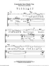 Cover icon of Everybody Here Wants You sheet music for guitar (tablature) by Jeff Buckley, intermediate skill level