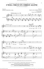 Cover icon of I Will Trust In Christ Alone sheet music for choir (SATB: soprano, alto, tenor, bass) by Mary Ann Cooper and Roger Thornhill, intermediate skill level