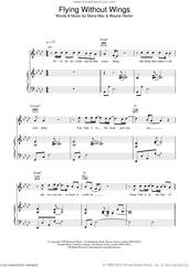 Cover icon of Flying Without Wings sheet music for voice, piano or guitar by Westlife, intermediate skill level