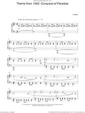 Cover icon of Theme from 1492: Conquest of Paradise sheet music for piano solo by Vangelis, intermediate skill level