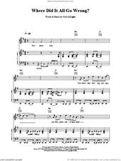 Cover icon of Where Did It All Go Wrong? sheet music for voice, piano or guitar by Oasis, intermediate skill level