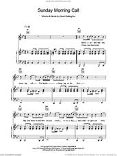 Cover icon of Sunday Morning Call sheet music for voice, piano or guitar by Oasis, intermediate skill level