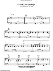 Cover icon of I Love You Anyways sheet music for voice, piano or guitar by Merle Travis, intermediate skill level