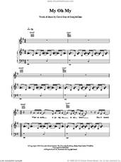 Cover icon of My Oh My sheet music for voice, piano or guitar by David Gray, intermediate skill level
