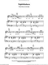 Cover icon of Nightblindness sheet music for voice, piano or guitar by David Gray, intermediate skill level