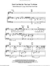Cover icon of Don't Let Me Be The Last To Know sheet music for voice, piano or guitar by Britney Spears, intermediate skill level