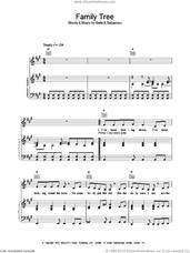 Cover icon of Family Tree sheet music for voice, piano or guitar, intermediate skill level