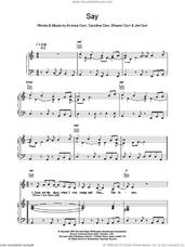 Cover icon of Say sheet music for voice, piano or guitar by The Corrs, intermediate skill level
