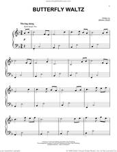 Cover icon of Butterfly Waltz sheet music for piano solo by Brian Crain, easy skill level