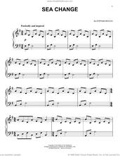 Cover icon of Sea Change, (easy) sheet music for piano solo by Stephan Moccio, easy skill level