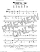 Cover icon of Whispering Hope sheet music for guitar solo (chords) by Alice Hawthorne and Septimus Winner, easy guitar (chords)