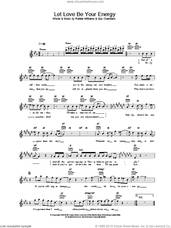 Cover icon of Let Love Be Your Energy sheet music for voice and other instruments (fake book) by Robbie Williams, intermediate skill level