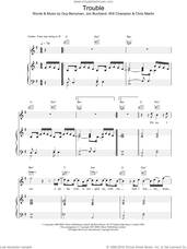 Cover icon of Trouble sheet music for voice, piano or guitar by Coldplay, intermediate skill level