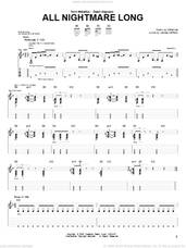 Cover icon of All Nightmare Long sheet music for guitar (tablature) by Metallica and James Hetfield, intermediate skill level
