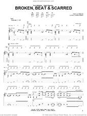 Cover icon of Broken, Beat and Scarred sheet music for guitar (tablature) by Metallica and James Hetfield, intermediate skill level
