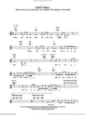 Cover icon of Don't Panic sheet music for voice and other instruments (fake book) by Coldplay, intermediate skill level