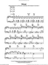 Cover icon of Shiver sheet music for voice, piano or guitar by Coldplay, intermediate skill level