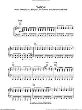 Cover icon of Yellow sheet music for voice, piano or guitar by Alex Parks, intermediate skill level
