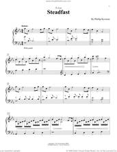 Cover icon of Steadfast sheet music for piano solo by Phillip Keveren, intermediate skill level