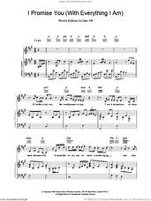 Cover icon of I Promise You sheet music for voice, piano or guitar by Backstreet Boys, intermediate skill level