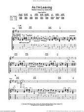 Cover icon of As I'm Leaving sheet music for guitar (tablature) by David Gray, intermediate skill level