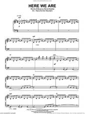 Cover icon of Here We Are sheet music for piano solo by Gloria Estefan, easy skill level