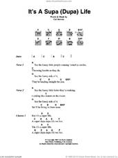 Cover icon of It's A Supa (Dupa) Life sheet music for guitar (chords) by Cat Stevens, intermediate skill level