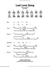 Cover icon of Last Love Song sheet music for guitar (chords) by Cat Stevens, intermediate skill level