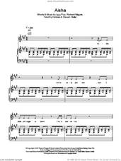 Cover icon of Aisha sheet music for voice, piano or guitar by Death In Vegas, Iggy Pop, Richard Maguire, Steven Hellier and Timothy Holmes, intermediate skill level