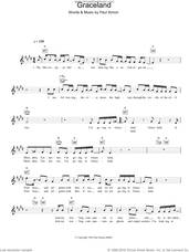 Cover icon of Graceland sheet music for voice and other instruments (fake book) by Paul Simon, intermediate skill level