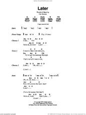 Cover icon of Later sheet music for guitar (chords) by Cat Stevens, intermediate skill level