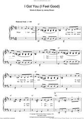 Cover icon of I Got You (I Feel Good) sheet music for voice and piano by James Brown, intermediate skill level