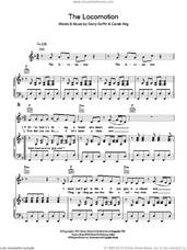 Cover icon of The Loco-Motion sheet music for voice, piano or guitar by Kylie Minogue, Carole King and Gerry Goffin, intermediate skill level