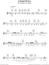 Cover icon of A Case Of You sheet music for voice and other instruments (fake book) by Joni Mitchell, intermediate skill level