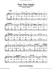 Cover icon of Poor Poor Joseph sheet music for voice, piano or guitar by Andrew Lloyd Webber, intermediate skill level