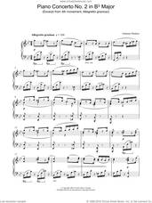 Cover icon of Piano Concerto No. 2 in Bb Major (Excerpt from 4th movement: Allegretto grazioso) sheet music for piano solo by Johannes Brahms, classical score, intermediate skill level