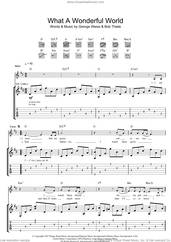 Cover icon of What A Wonderful World sheet music for guitar (tablature) by Eva Cassidy, Bob Thiele and George David Weiss, intermediate skill level
