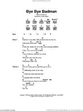 Cover icon of Bye Bye Badman sheet music for guitar (chords) by The Stone Roses, Ian Brown and John Squire, intermediate skill level