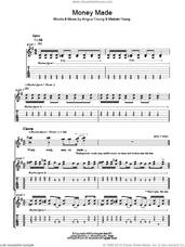 Cover icon of Money Made sheet music for guitar (tablature) by AC/DC, Angus Young and Malcolm Young, intermediate skill level