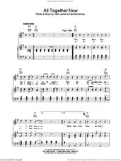 Cover icon of All Together Now sheet music for voice, piano or guitar by The Beatles, intermediate skill level
